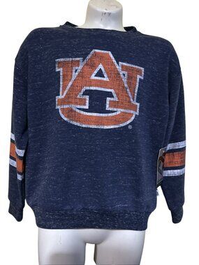 NEW Auburn AU Tigers Colosseum Navy Crew Sweatshirt Girls M 7-8